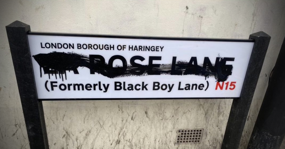 UK Road ‘Black Boy Lane’ Changed Names Over Racism, and the New Sign